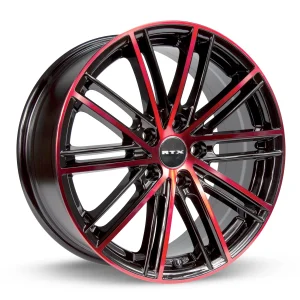 RTX Wheels – Strobe 5 – Black – 17″x7.5″ 45mm – Summer Wheels – 081209